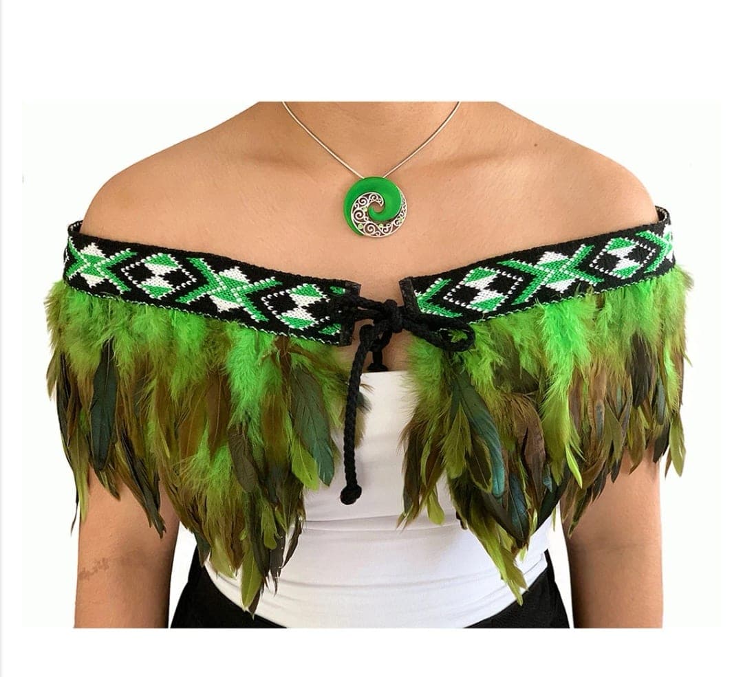 Green Cape Korowai — view 1