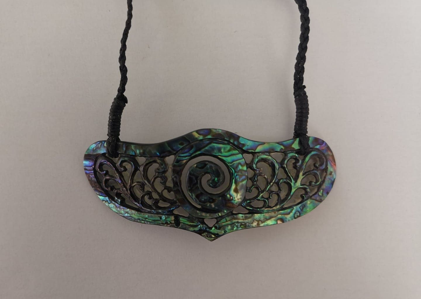 Paua Koru Necklace — view 1