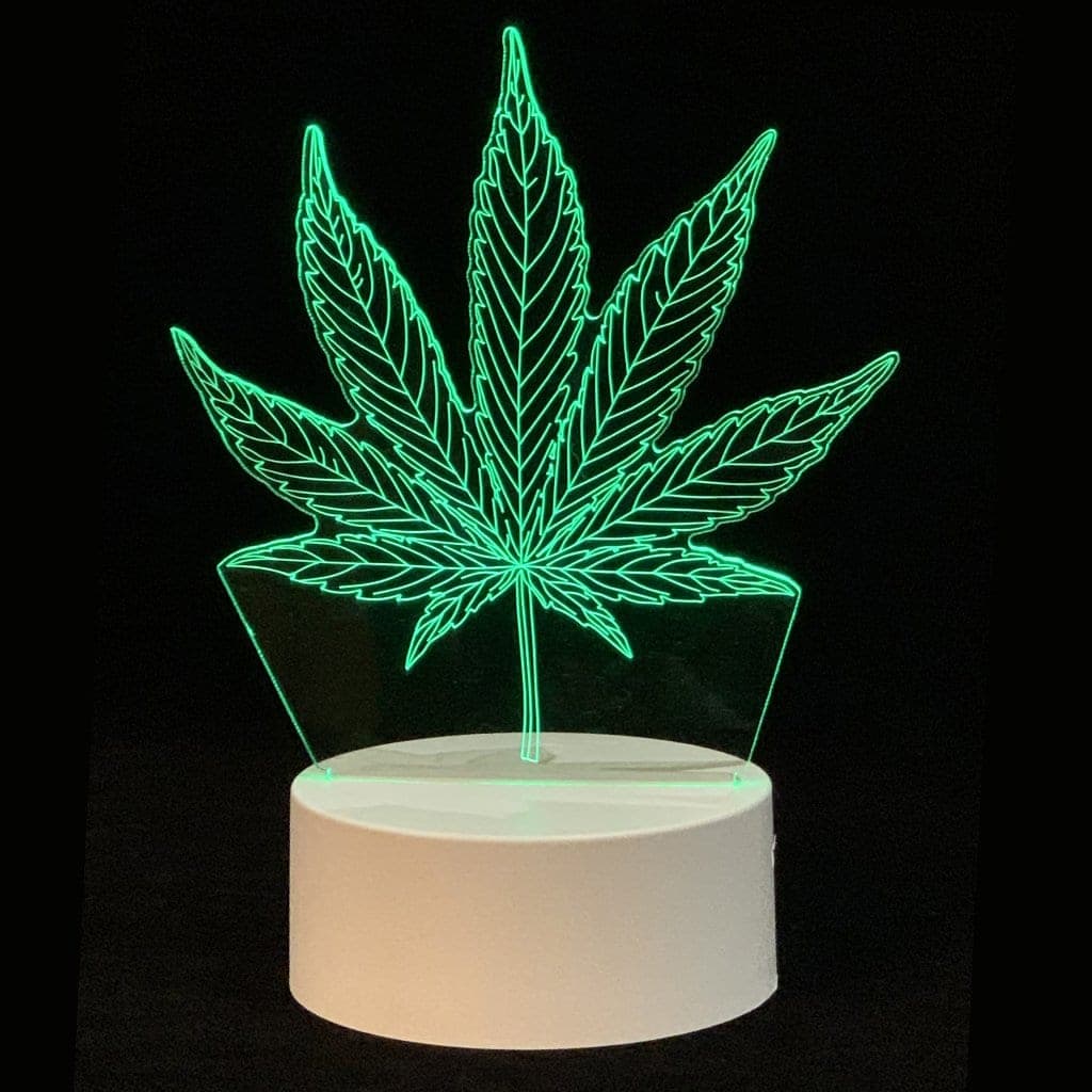 LED Night Light - Cannabis Leaf — view 1