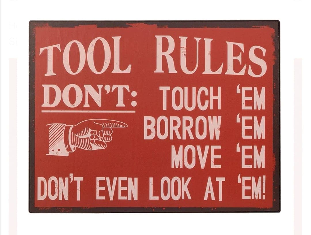 Tin Tools Sign — view 1