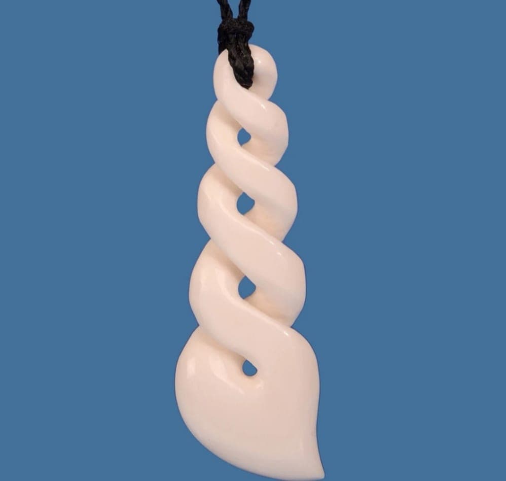 Bone Quad Twist Pendant — view 1