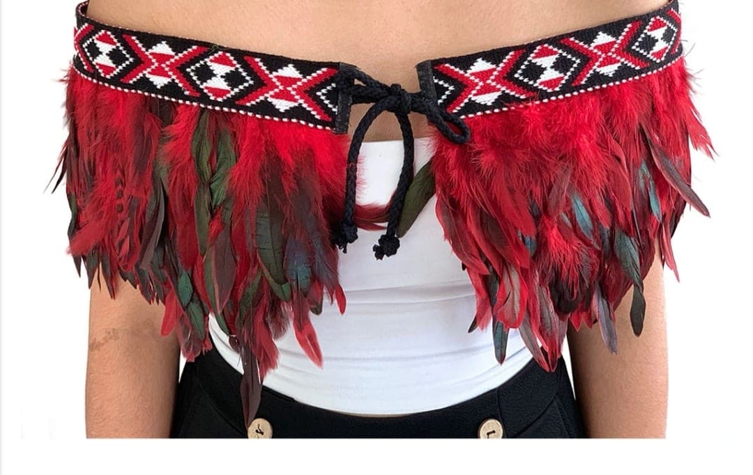 Korowai  Maroon Cape — view 1