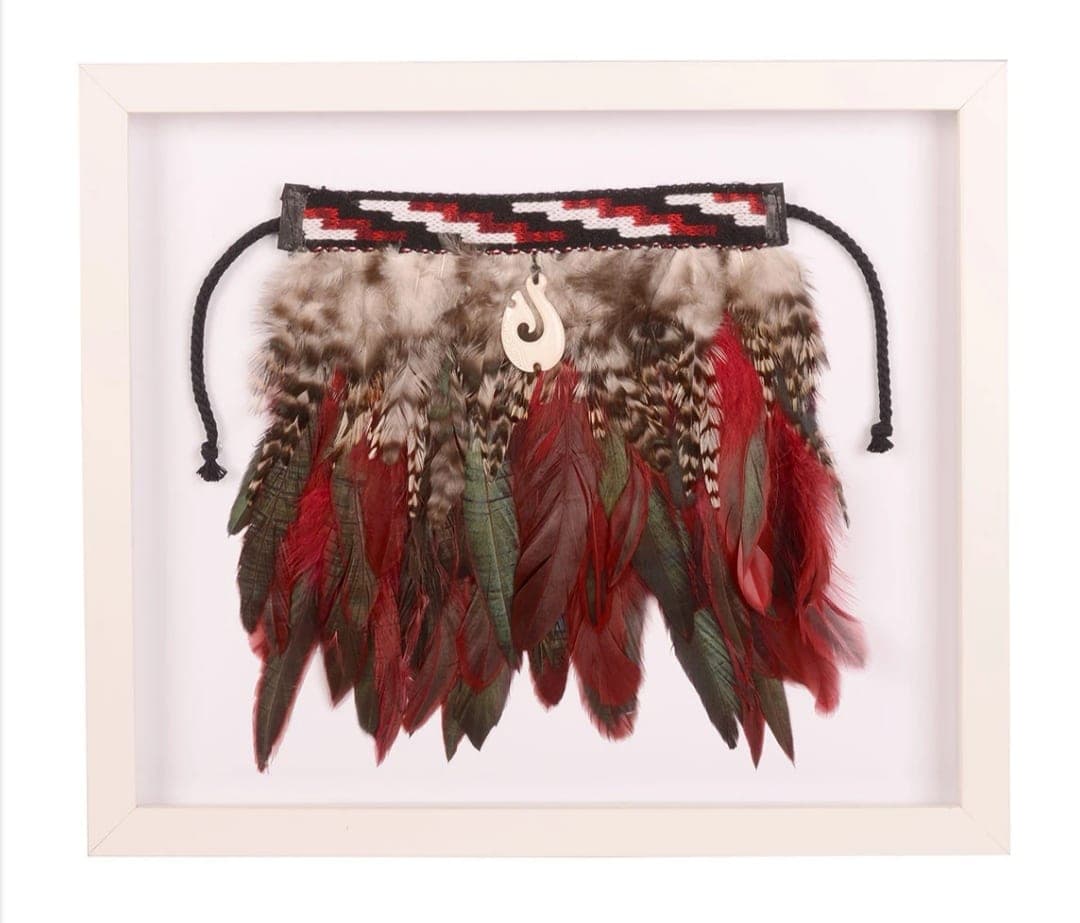Red Framed Korowai — view 1