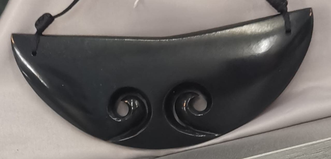 Greenstone Koru Shield Breastplate — view 1