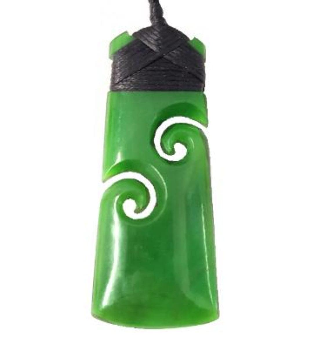 Double Koru Toki Pendant — view 1