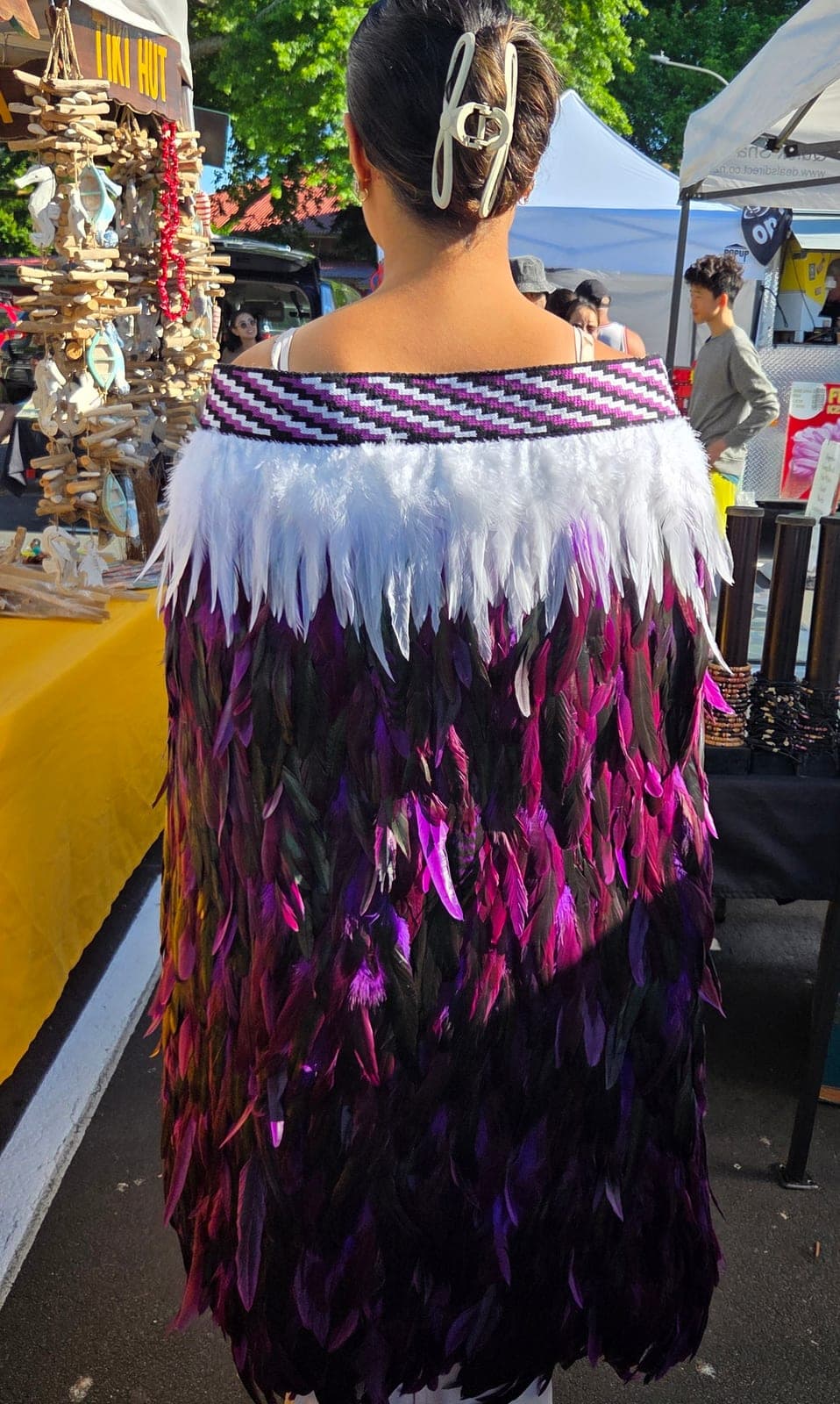 Purple Korowai — view 1
