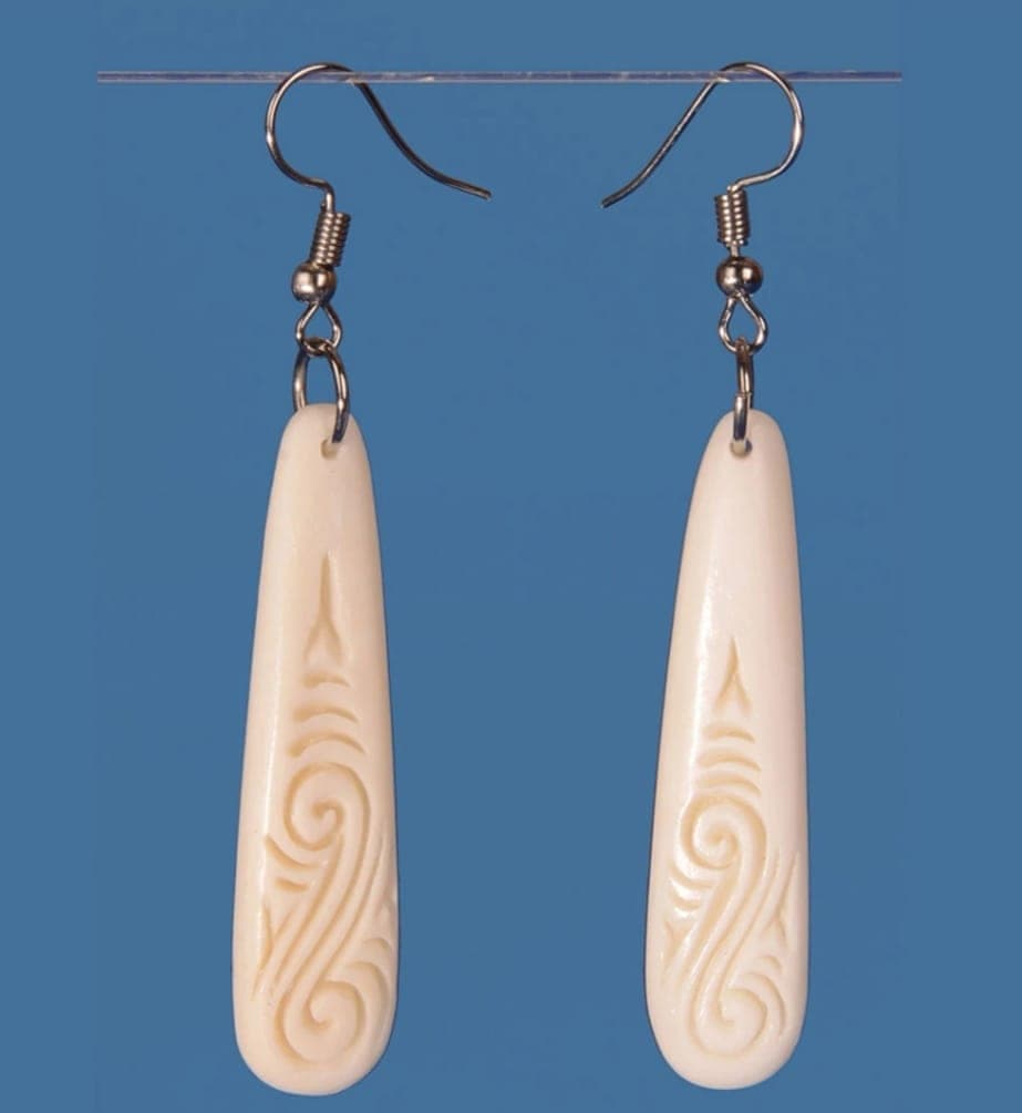 Bone Drop Earrings - Small — view 1