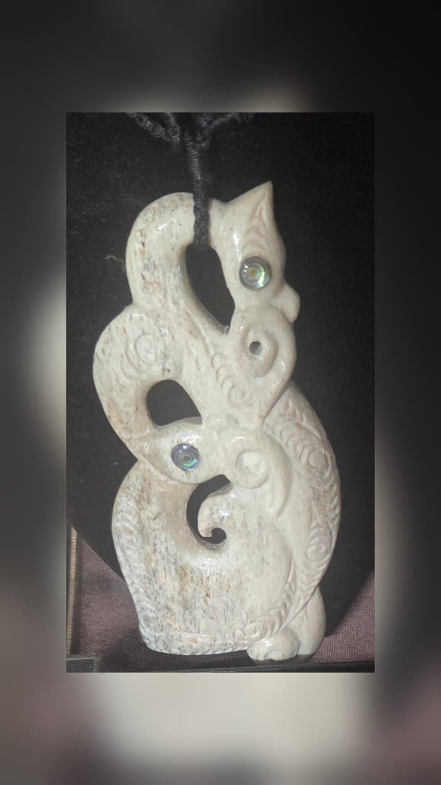 XLarge Whalebone Pendant — view 1