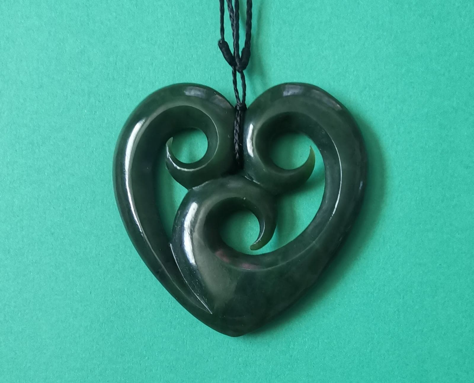 Triple Koru Heart — view 1