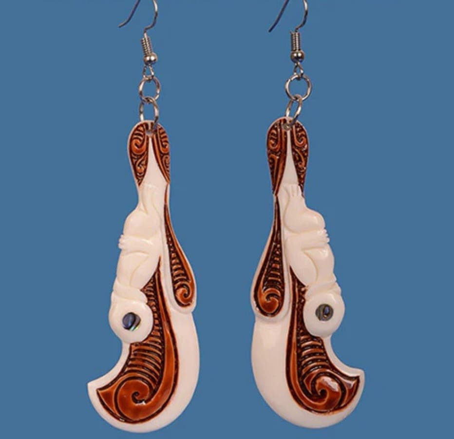 Bone Wahaika Earrings — view 1