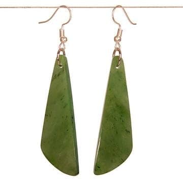 Greenstone earrings — view 1