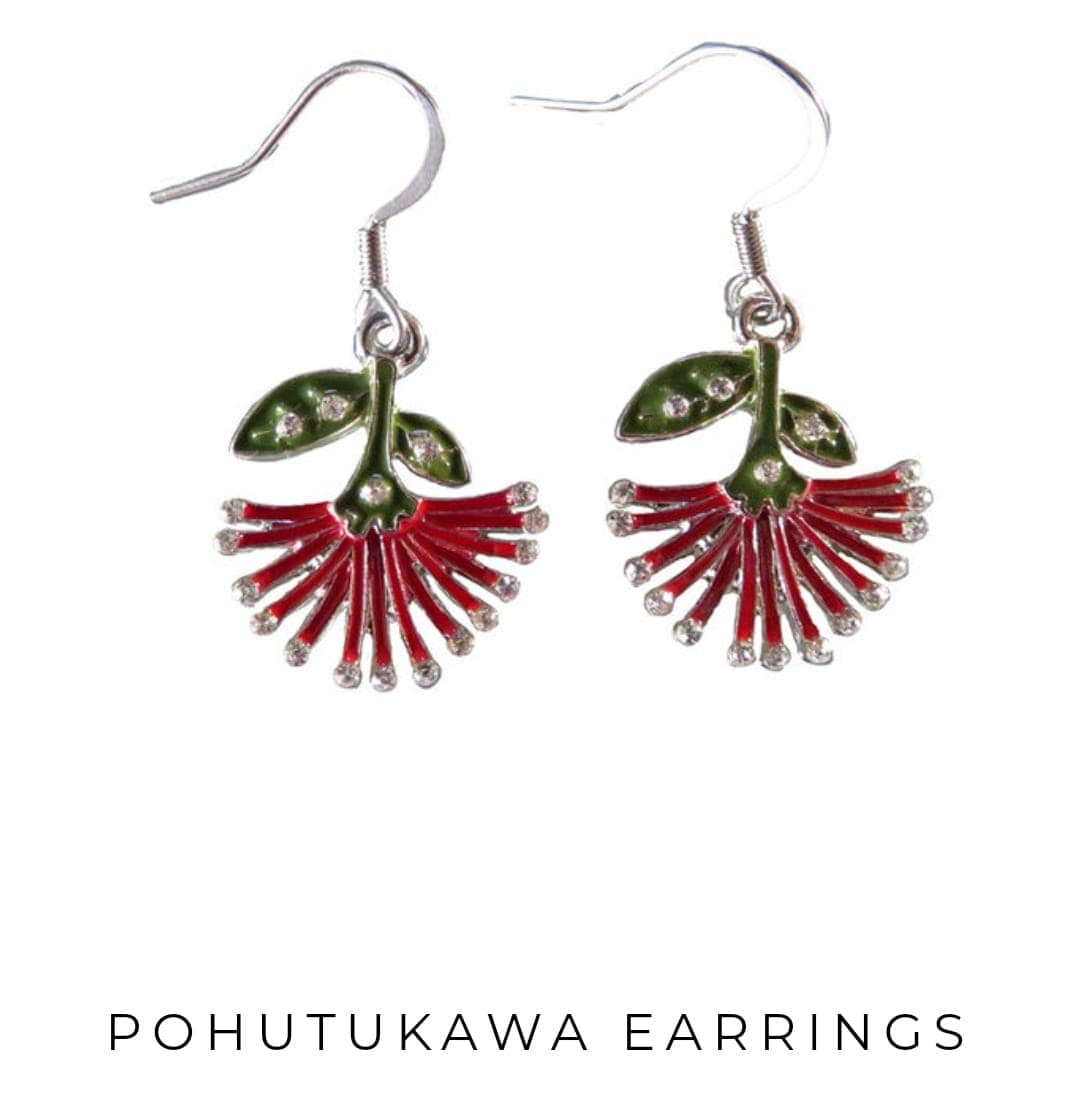 Pohutukawa Earrings — view 1