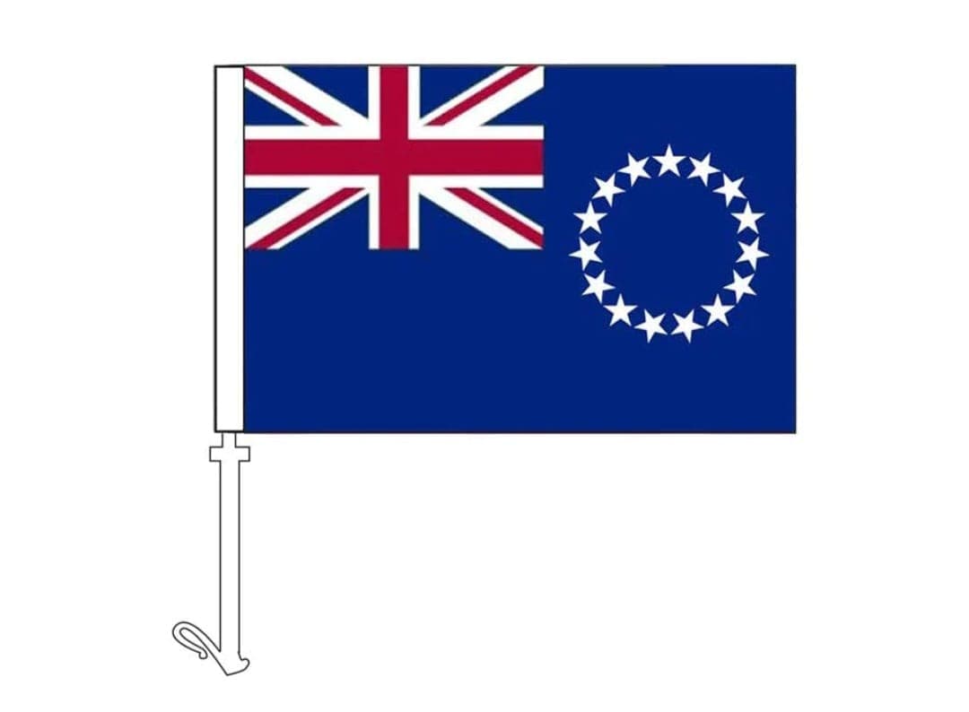 Cook Islands Car Flag — view 1