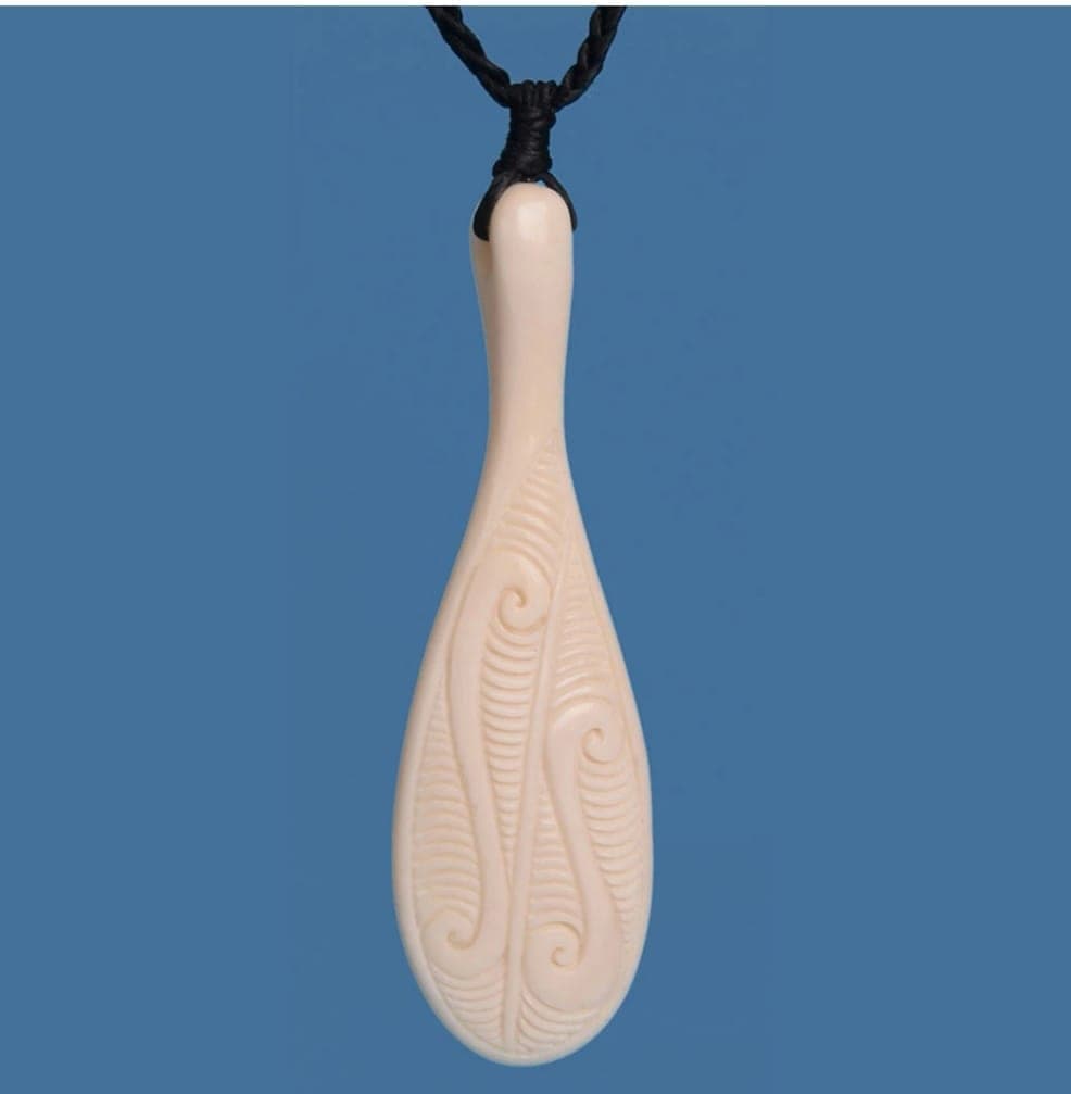 Bone Patu Pendant — view 1
