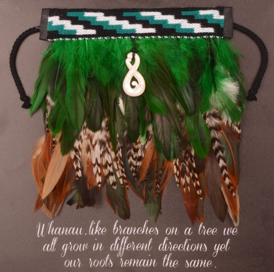 Mini Kakariki Korowai on Canvas — view 1
