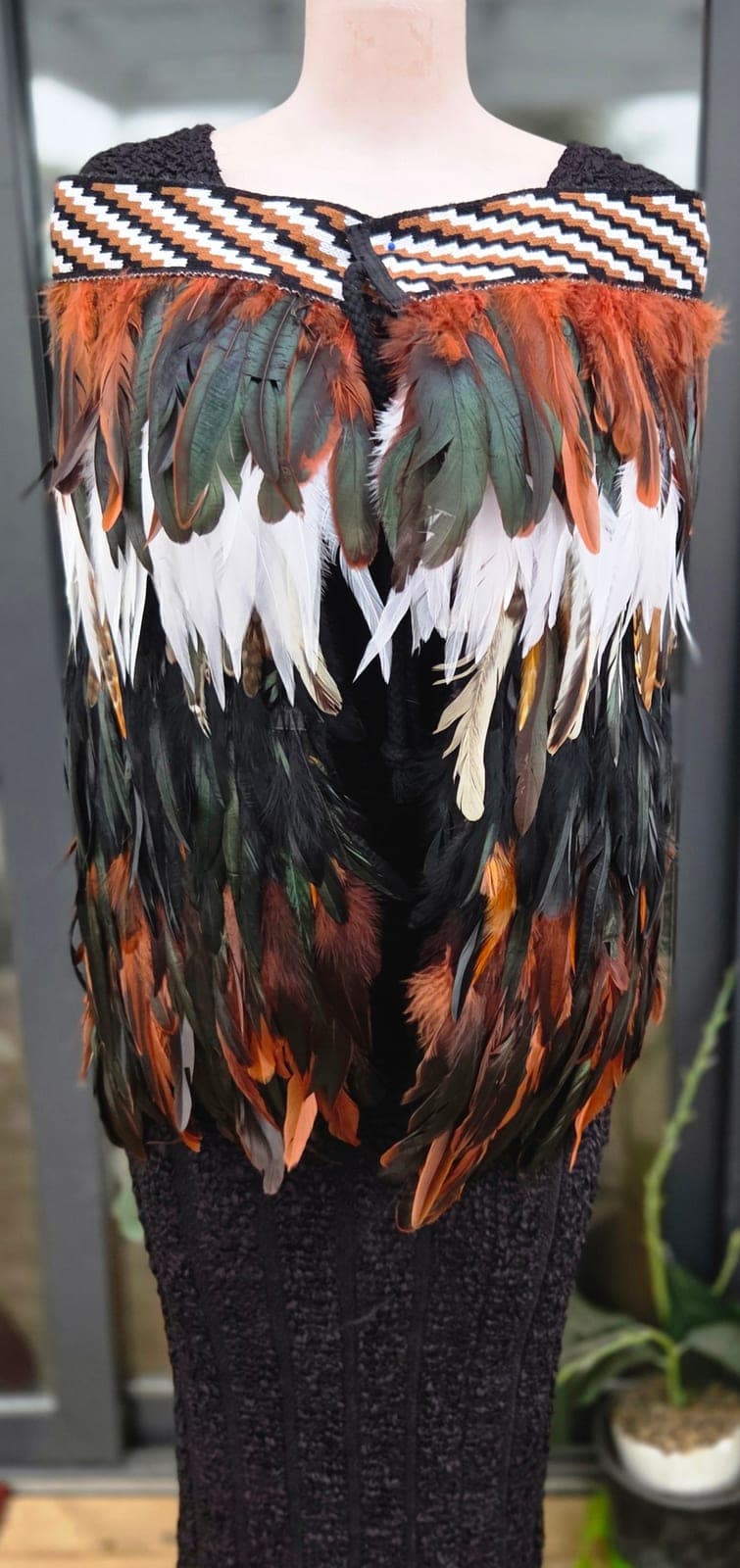 Tikaokao Half Length Korowai — view 1