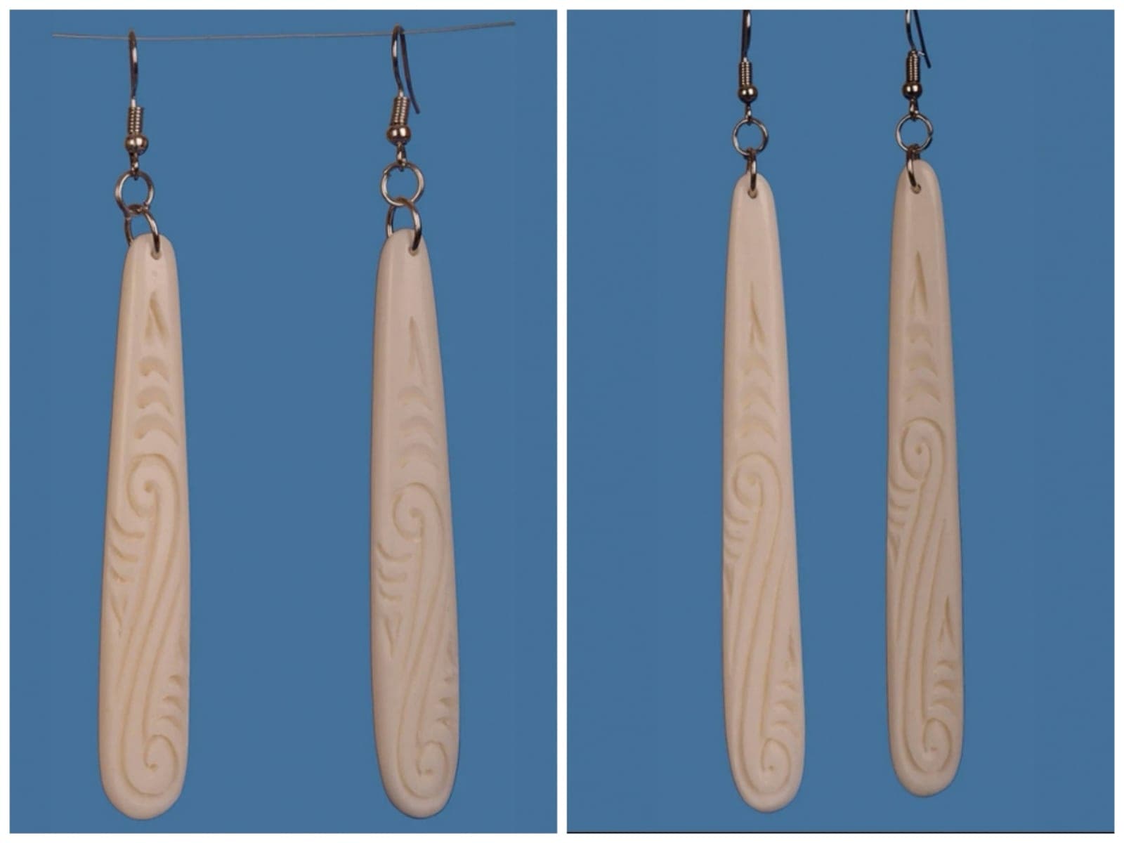 Bone Earrings "Special 2 for $50.00" — view 1