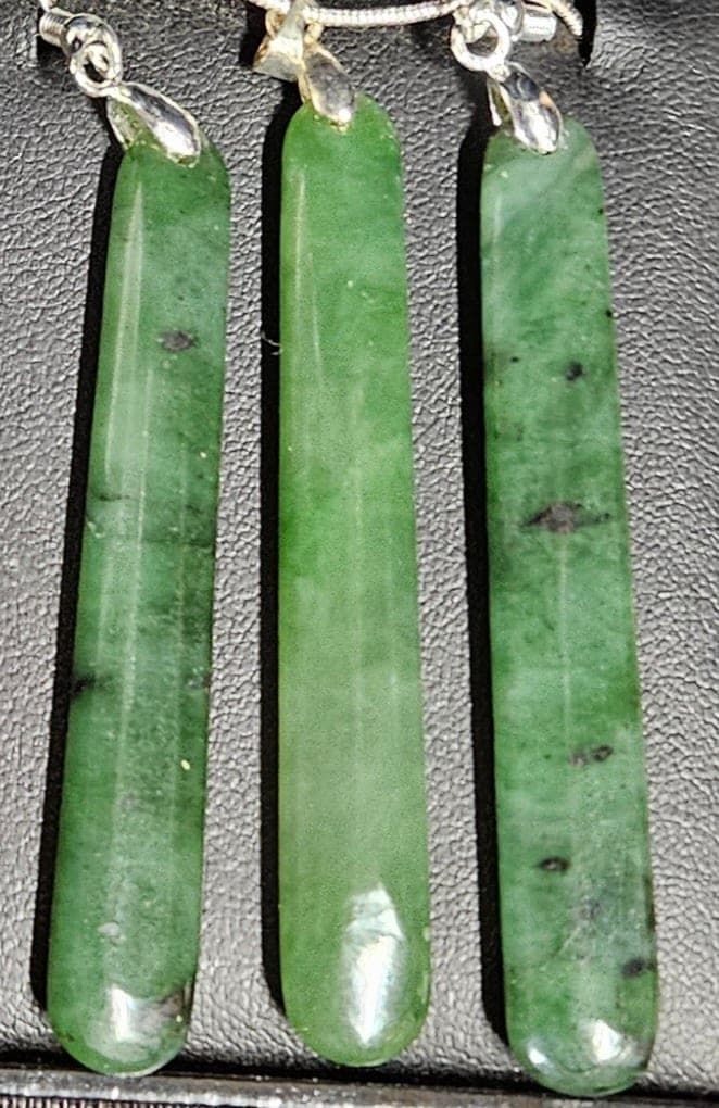 Greenstone Earrings & Pendant Set-Medium — view 1