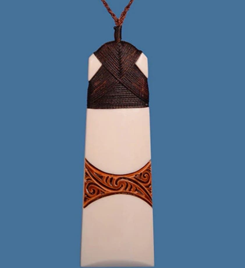 Bone Toki Pendant, — view 1