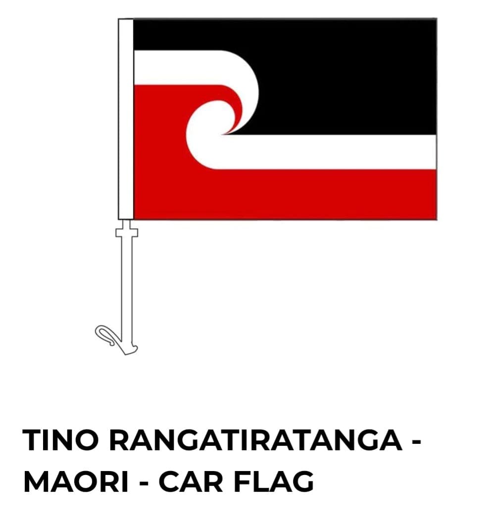 Tino Rangatiratanga Car Flag — view 1