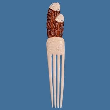 Brown Huia Feather Heru — view 1