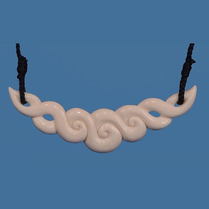 Bone Koru Necklace — view 1