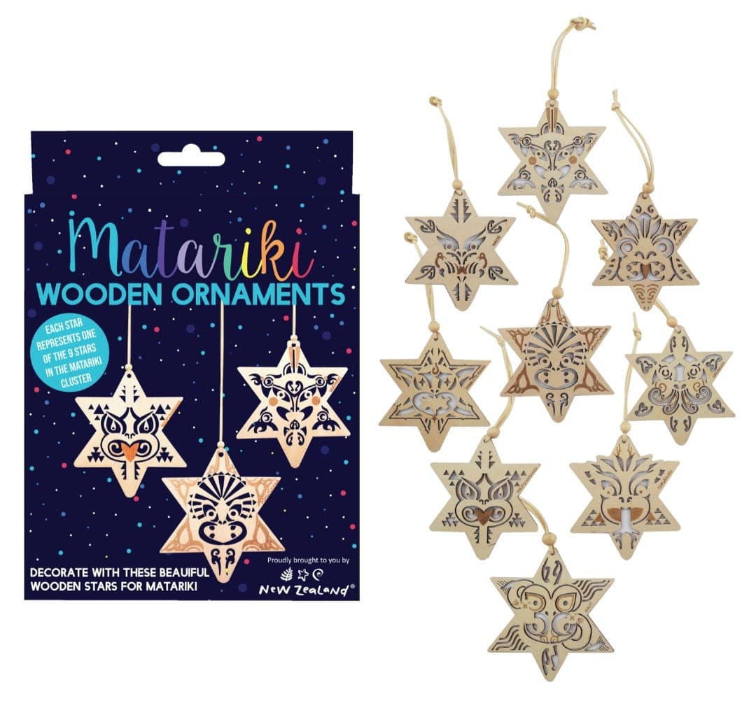 Matariki Wooden Ornaments — view 1