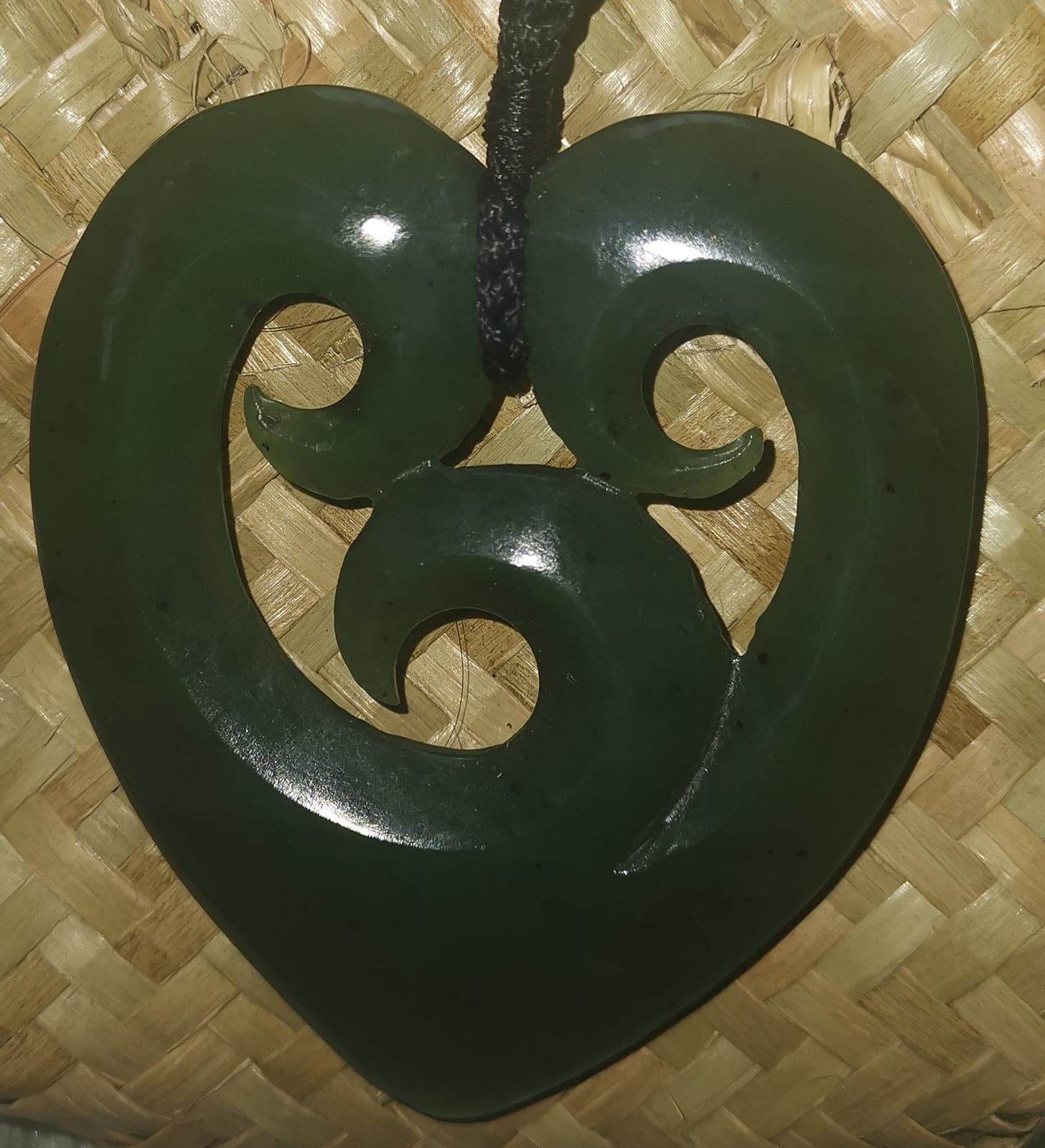 Triple Koru Heart — view 1