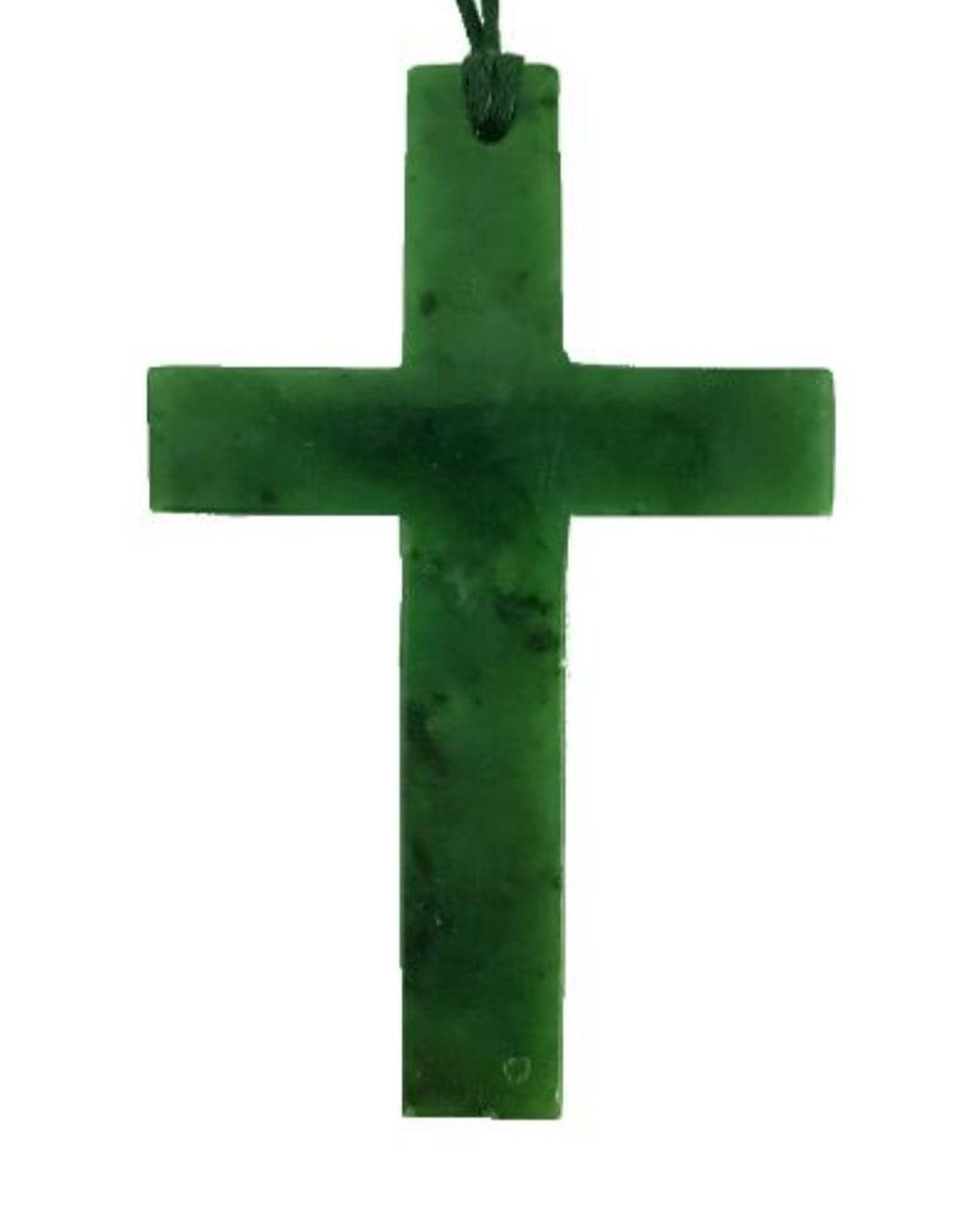 Greenstone Cross Pendant
